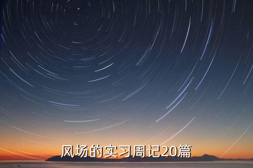 風(fēng)場的實(shí)習(xí)周記20篇