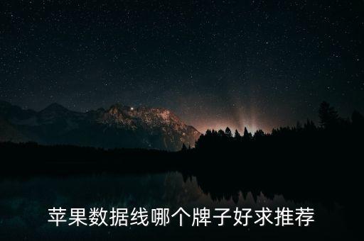 蘋果數據線哪個牌子好求推薦
