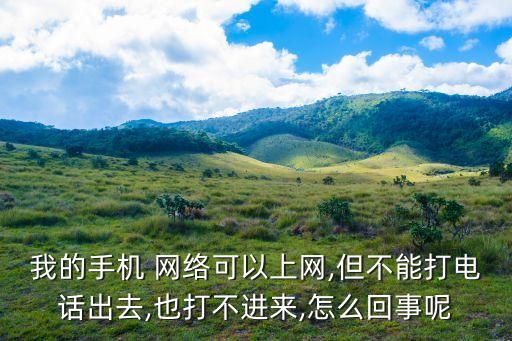 我的手機(jī) 網(wǎng)絡(luò)可以上網(wǎng),但不能打電話出去,也打不進(jìn)來,怎么回事呢