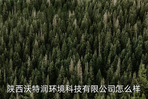 陜西沃特潤(rùn)環(huán)境科技有限公司怎么樣