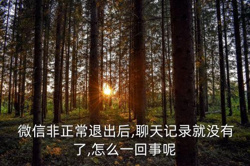 微信崩潰顯示數(shù)據(jù)丟失,微信突然退出重新登錄后數(shù)據(jù)丟失