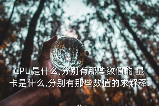 CPU是什么,分別有那些數(shù)值的 顯卡是什么,分別有那些數(shù)值的求解釋...