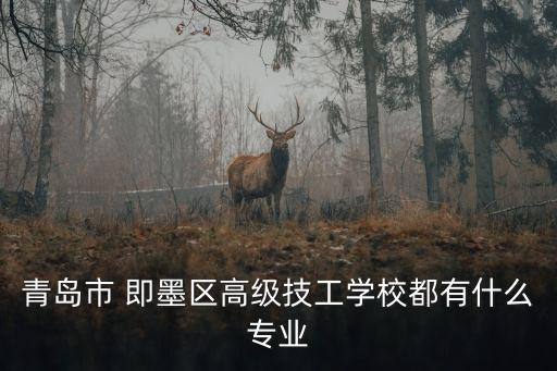 青島市 即墨區(qū)高級技工學(xué)校都有什么專業(yè)