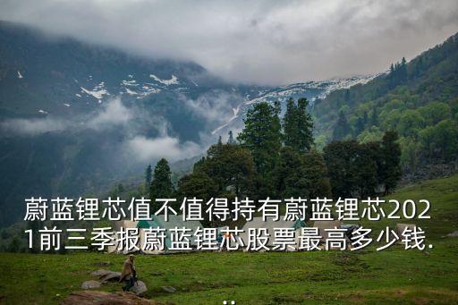 蔚藍(lán)鋰芯值不值得持有蔚藍(lán)鋰芯2021前三季報(bào)蔚藍(lán)鋰芯股票最高多少錢...