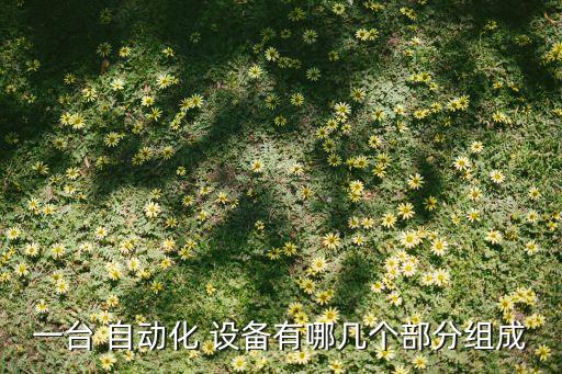一臺 自動化 設(shè)備有哪幾個部分組成