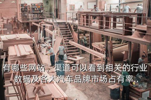 有哪些網(wǎng)站、渠道可以看到相關(guān)的行業(yè) 數(shù)據(jù)及各大汽車品牌市場占有率...