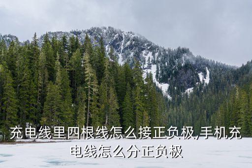 充電線里四根線怎么接正負極,手機充電線怎么分正負極