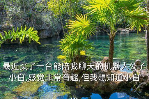 最近買了一臺能陪我聊天的機器人公子小白,感覺非常有趣,但我想知道小白...