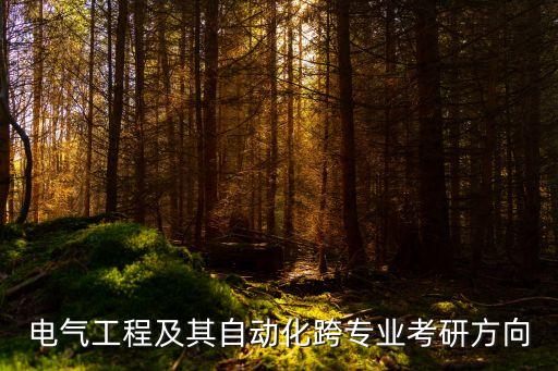 電氣工程及其自動(dòng)化跨專(zhuān)業(yè)考研方向