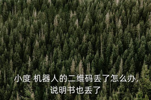  小度 機(jī)器人的二維碼丟了怎么辦,說(shuō)明書也丟了