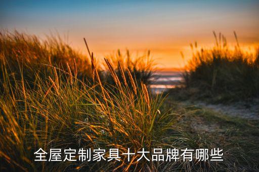 全屋定制家具十大品牌有哪些
