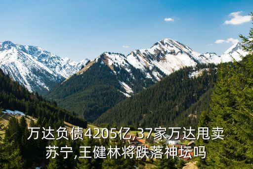 萬達負(fù)債4205億,37家萬達甩賣蘇寧,王健林將跌落神壇嗎