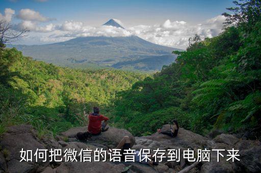 如何把微信的語音保存到電腦下來