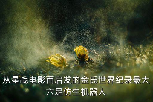 從星戰(zhàn)電影而啟發(fā)的金氏世界紀錄最大六足仿生機器人