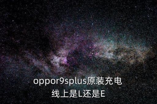  oppor9splus原裝充電 線上是L還是E