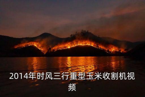 2014年時(shí)風(fēng)三行重型玉米收割機(jī)視頻