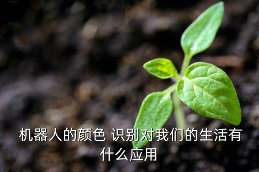  機器人的顏色 識別對我們的生活有什么應(yīng)用