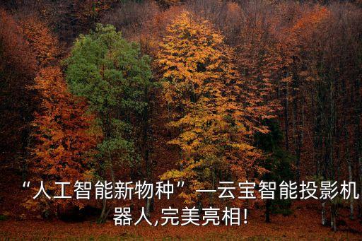 “人工智能新物種”—云寶智能投影機器人,完美亮相!