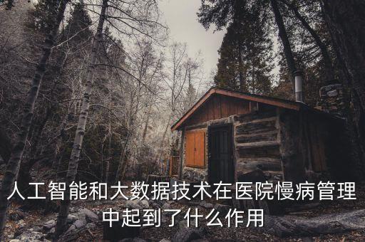 人工智能和大數(shù)據(jù)技術(shù)在醫(yī)院慢病管理中起到了什么作用