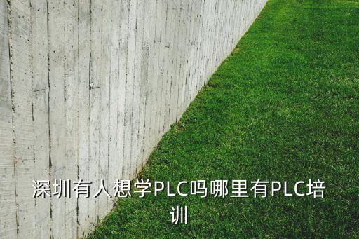 深圳有人想學(xué)PLC嗎哪里有PLC培訓(xùn)