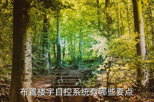 布置樓宇自控系統(tǒng)有哪些要點