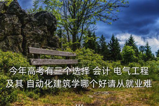 電氣自動化大專和會計,男生學(xué)電氣自動化和會計哪個好