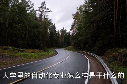 大學里的自動化專業(yè)怎么樣是干什么的