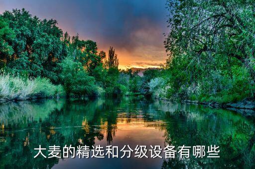 大麥的精選和分級(jí)設(shè)備有哪些