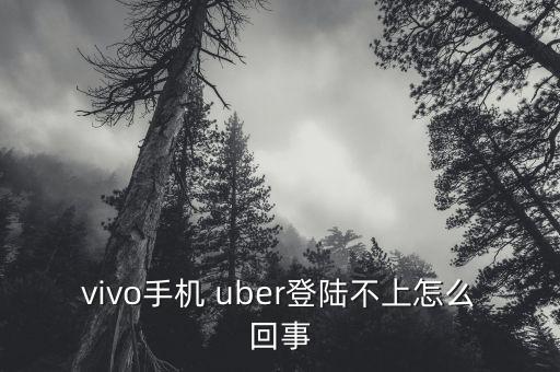 vivo手機(jī) uber登陸不上怎么回事