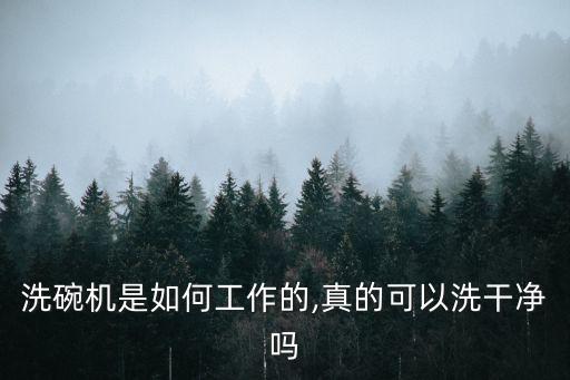 洗碗機(jī)是如何工作的,真的可以洗干凈嗎