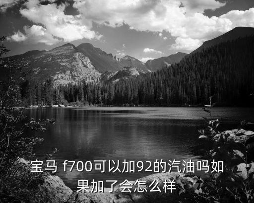 寶馬 f700可以加92的汽油嗎如果加了會怎么樣