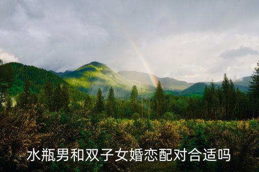 水瓶男和雙子女婚戀配對合適嗎