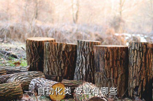 自動(dòng)化類(lèi)的專(zhuān)業(yè)