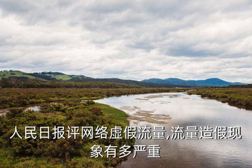 人民日報(bào)評網(wǎng)絡(luò)虛假流量,流量造假現(xiàn)象有多嚴(yán)重