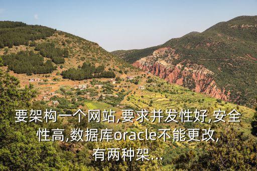 要架構(gòu)一個網(wǎng)站,要求并發(fā)性好,安全性高,數(shù)據(jù)庫oracle不能更改,有兩種架...