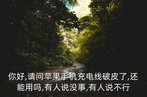 你好,請問蘋果手機(jī)充電線破皮了,還能用嗎,有人說沒事,有人說不行