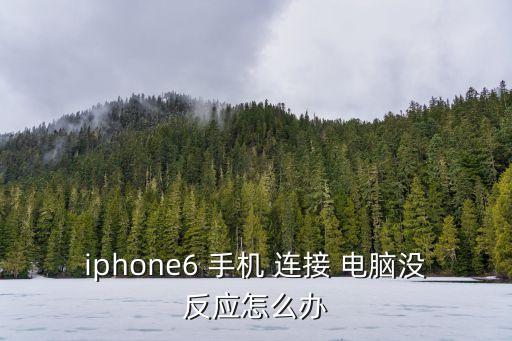 iphone6 手機(jī) 連接 電腦沒反應(yīng)怎么辦