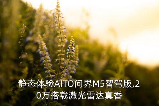 靜態(tài)體驗AITO問界M5智駕版,20萬搭載激光雷達真香