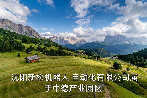  沈陽新松機器人 自動化有限公司屬于中德產業(yè)園區(qū)