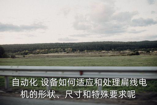  自動化 設備如何適應和處理扁線電機的形狀、尺寸和特殊要求呢