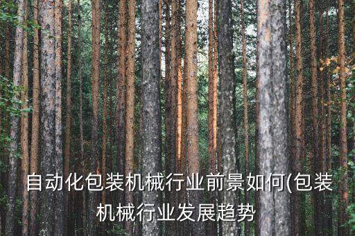  自動(dòng)化包裝機(jī)械行業(yè)前景如何(包裝機(jī)械行業(yè)發(fā)展趨勢(shì)