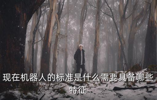 現(xiàn)在機器人的標準是什么需要具備哪些特征