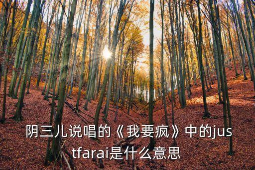 陰三兒,《我要瘋》曲:黃偉文:耿耿于懷