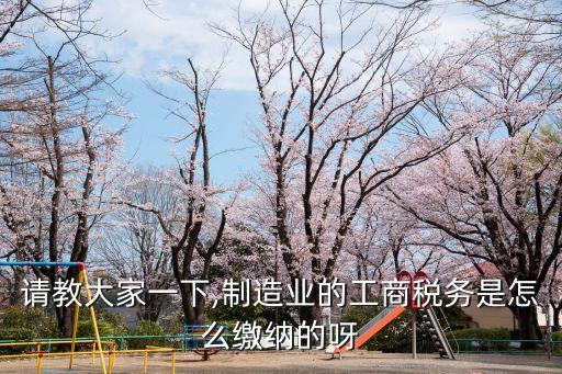 請教大家一下,制造業(yè)的工商稅務(wù)是怎么繳納的呀