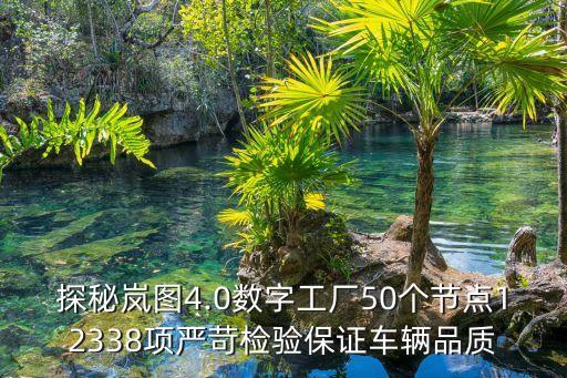 探秘嵐圖4.0數(shù)字工廠50個(gè)節(jié)點(diǎn)12338項(xiàng)嚴(yán)苛檢驗(yàn)保證車輛品質(zhì)