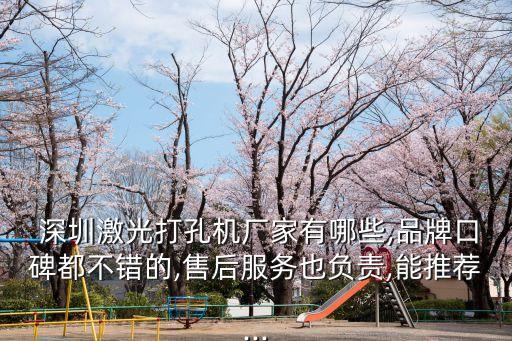  深圳激光打孔機(jī)廠家有哪些,品牌口碑都不錯(cuò)的,售后服務(wù)也負(fù)責(zé),能推薦...
