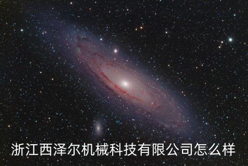 浙江西澤爾機械科技有限公司怎么樣