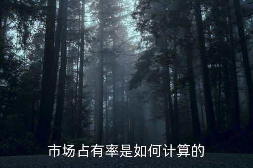 自動化設(shè)備占有率怎么算,那么市場占有率怎么算?