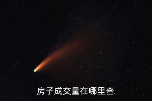 房子成交量在哪里查