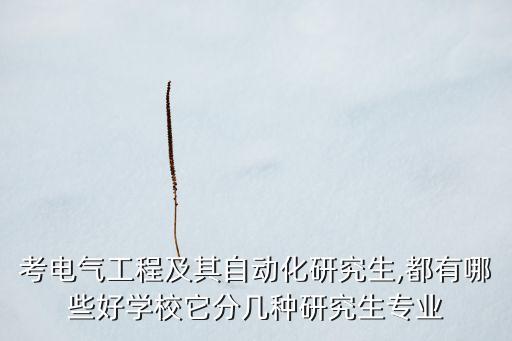 電氣自動化強?？佳?電氣自動化專業(yè)考研院校有哪些?